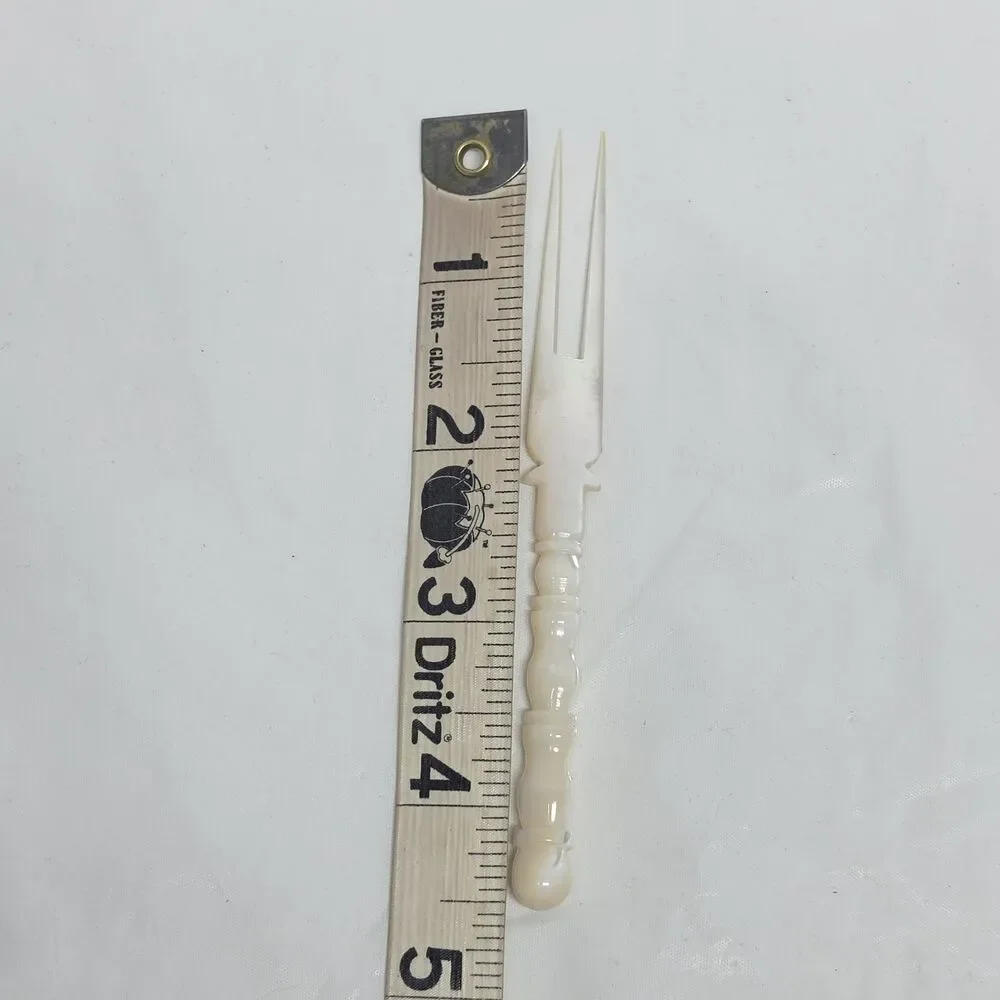 Vintage Mother Of Pearl Cocktail Fork 4.5 Inches Long